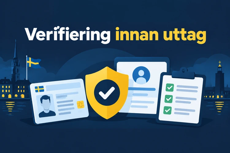 Verifiering innan uttag