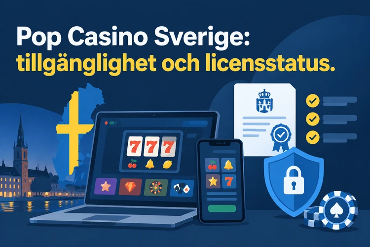 Pop Casino Sverige: tillgänglighet och licensstatus