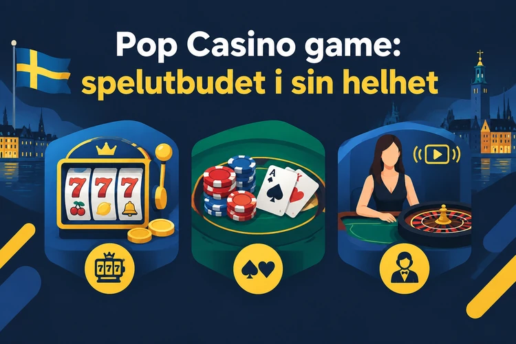 Pop Casino game: spelutbudet i sin helhet