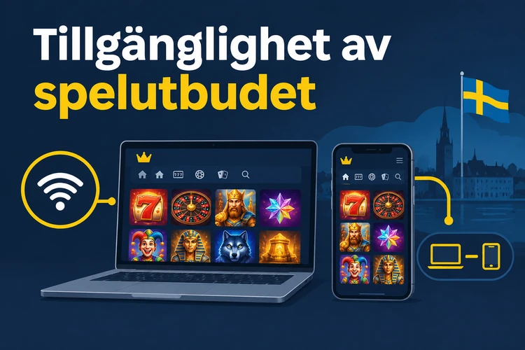 Tillgänglighet av spelutbudet